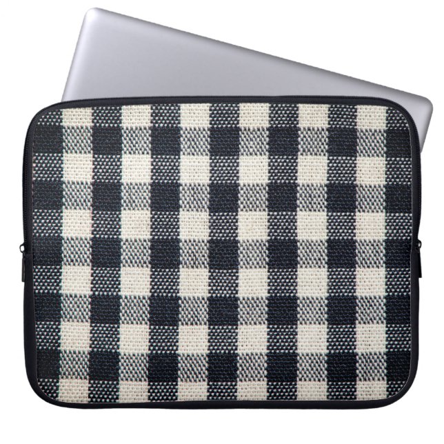 Funda Para Portátil Fondo de textura de tela de algodón. (Frente)