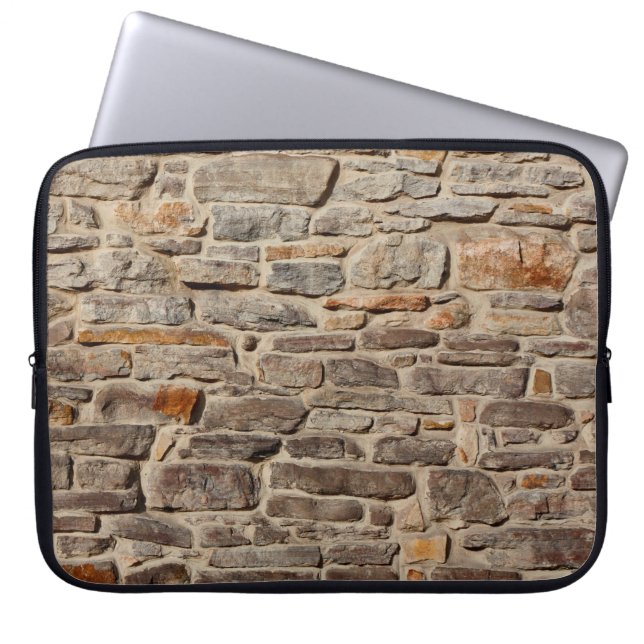 Funda Para Portátil Fondo de textura rústica de pared de piedra (Frente)
