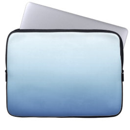 Funda Para Portátil Fondo degradado azul minimalista