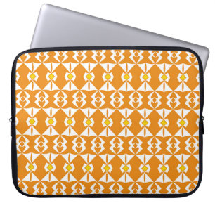 Funda Para Portátil Fondo del naranja con una parte abstracta repetida