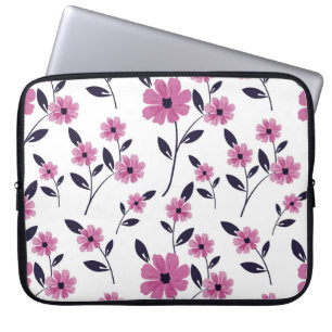 Funda Para Portátil Fondo del patrón floral sin soldadura, dibujado a