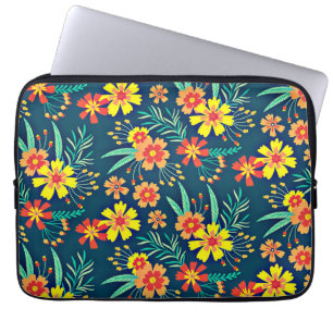 Funda Para Portátil Fondo Floral Hermoso Diseño-46566