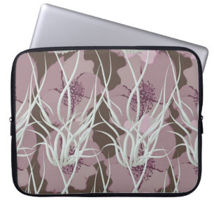 Funda Para Portátil Fondo floral sin soldadura, patternart sin soldadu