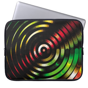 Funda Para Portátil Fondo geométrico colorido. Resumen de halftone i