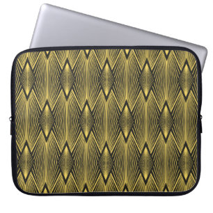 Funda Para Portátil Fondo geométrico vintage abstracto. Art Decó.