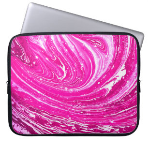 Funda Para Portátil Fondo mixto de pintura rosada.