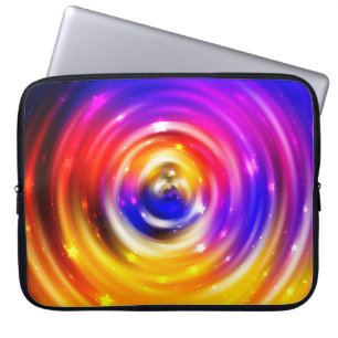 Funda Para Portátil fondo multicolor abstracto. círculo brillante