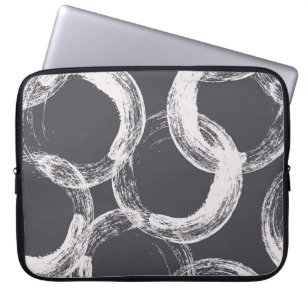 Funda Para Portátil Fondo negro sin foco geométrico de círculo