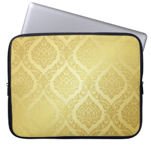 Funda Para Portátil fondo oro supremo del patrón tailandés, patrón,