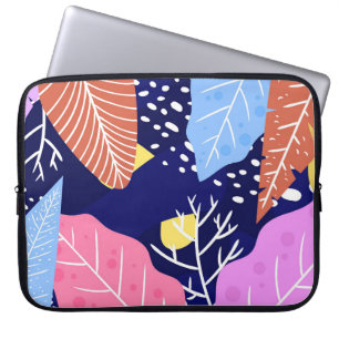 Funda Para Portátil Fondo tropical con plantas de selva. Salto de la p
