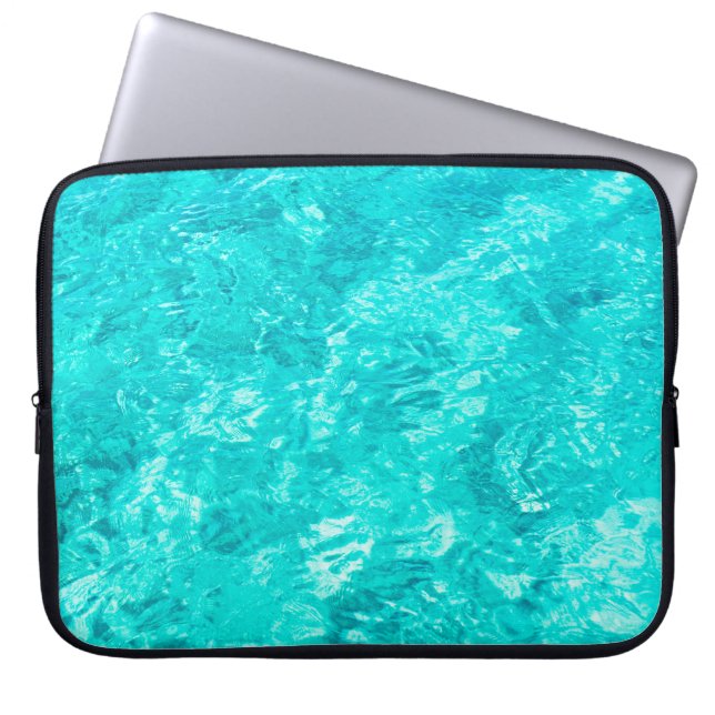 Funda Para Portátil Fondo turquesa de la piscina (Frente)