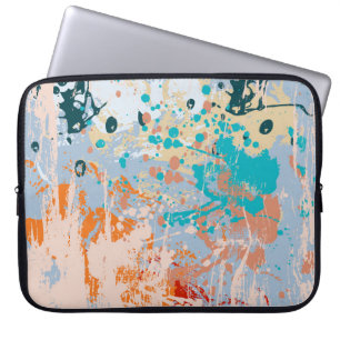 Funda Para Portátil Fondo vintage abstracto con un pai multicolor