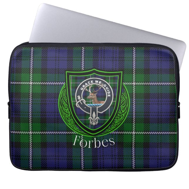 Funda Para Portátil Forbes Scottish Clan Tartan and Crest  (Frente)