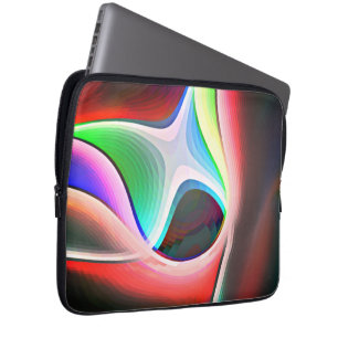 Funda Para Portátil Forma abstracta de color de la superposición de re