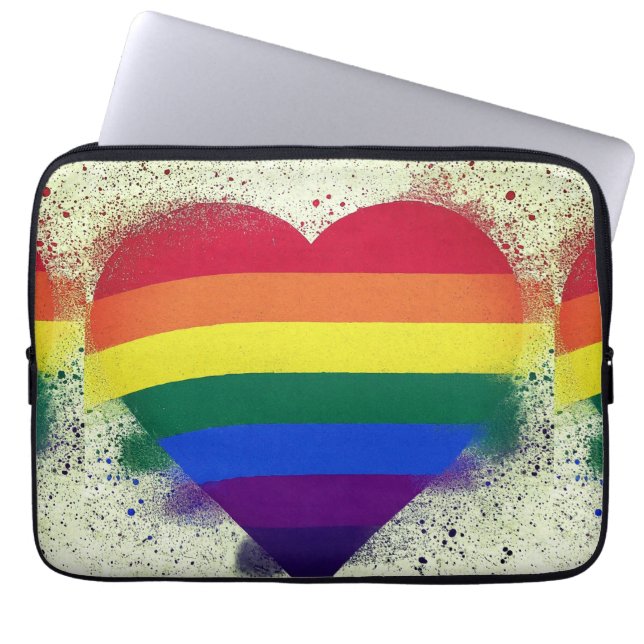 Funda Para Portátil Forma cardíaca (Frente)