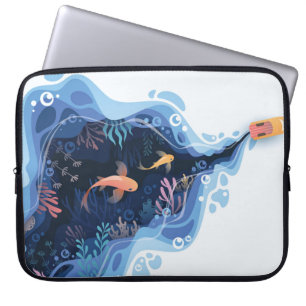 Funda Para Portátil Forma de capas de peces