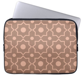 Funda Para Portátil Forma geométrica moderna Mocha Mousse Dusty Rosa