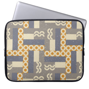 Funda Para Portátil Formas geométricas retro, patrón moderno