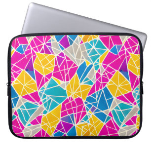 Funda Para Portátil Formas y líneas geométricas en color vibrante