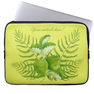 Funda Para Portátil Formularios en verde en una funda de portátil