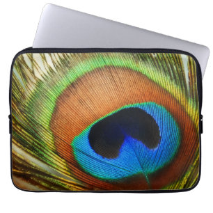 Funda Para Portátil Foto de cierre de Peacock Feather