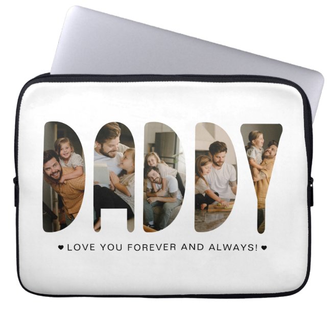 Funda Para Portátil Foto de DADDY Cartas del Día del Padre (Frente)