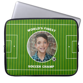 Funda Para Portátil Foto de Personalizado de campo deportivo de fútbol