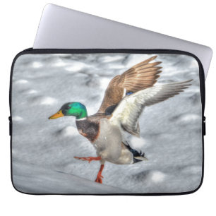 Funda Para Portátil Foto de vida silvestre Mallard Duck para amantes d