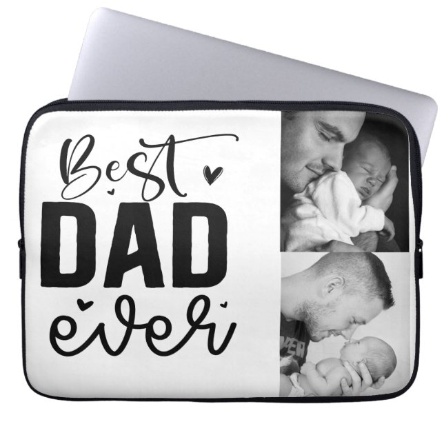 Funda Para Portátil Foto del mejor Personalizado de papá (Frente)