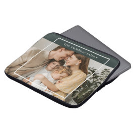 Funda Para Portátil Foto familiar personalizada | Nombre de familia pe