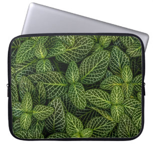 Funda Para Portátil Foto macro de plantas con hojas verdes