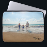 Funda Para Portátil Foto Monograma<br><div class="desc">Personalizar esta elegante almohadilla del ratón reemplazando la foto por una propia y añadiendo tu nombre o monograma.</div>