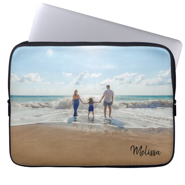 Funda Para Portátil Foto Monograma (Frente)