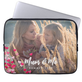 Funda Para Portátil Foto personalizado Moderna Escribiendo Corazones R