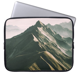FUNDA PARA PORTÁTIL FOTOGRAFÍA AÉREA DE LA MONTAÑA GRIS Y MARRÓN