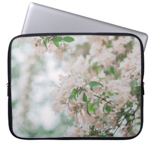FUNDA PARA PORTÁTIL FOTOGRAFÍA CENTRAL DE FLORES DE COLOR ROSA
