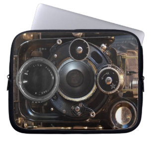 Funda Para Portátil Fotografía de cámara antigua Película de lente ven