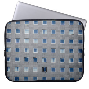 Funda Para Portátil Fotografía de construcción de hormigón gris