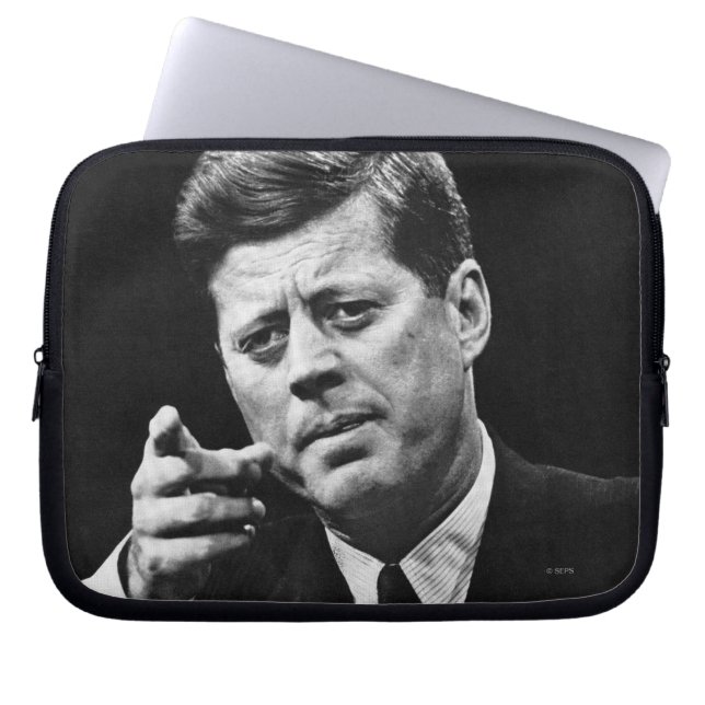 Funda Para Portátil Fotografía de John F. Kennedy 3 (Frente)