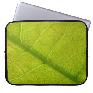 Funda Para Portátil Fotografía de la naturaleza botánica de la hoja ve