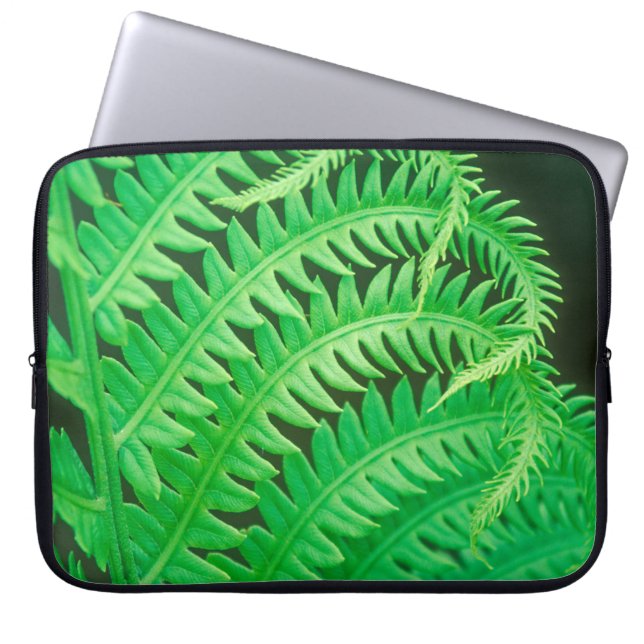 Funda Para Portátil Fotografía de primer plano de un frondoso (Frente)