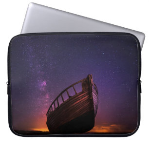 FUNDA PARA PORTÁTIL FOTOGRAFÍA DE SILHOUETTE DEL BARCO DE VELA EN EL C
