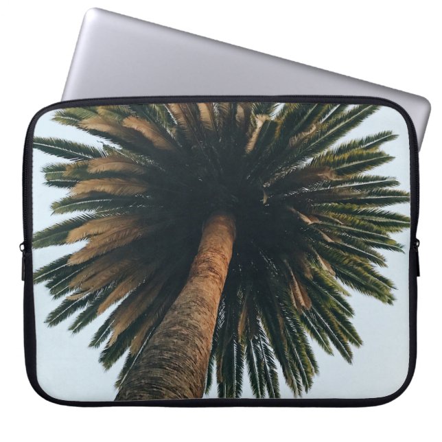 Funda Para Portátil Fotografía del ojo de gusano de la palmera (Frente)