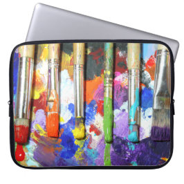Funda Para Portátil Fotografía en curso de la brocha de los arco iris