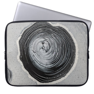 Funda Para Portátil Fotografía en escala de grises del barro