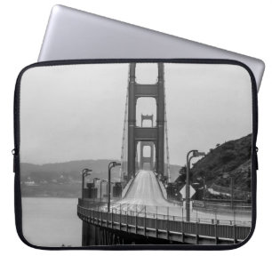 FUNDA PARA PORTÁTIL FOTOGRAFÍA GRASCALE DEL PUENTE DE CABLES