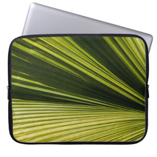 Funda Para Portátil Fotografía macro de hoja verde