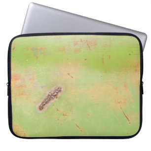 Funda Para Portátil Fotografía metalizado verde del Grunge de la