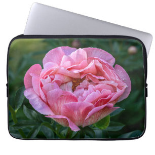 Funda Para Portátil Fotografía Peony, Flor Rosa