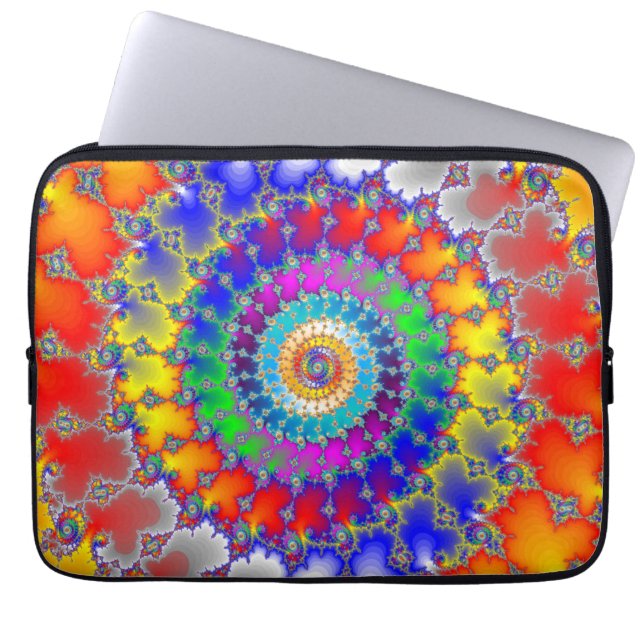Funda Para Portátil Fractal psicodélico (Frente)